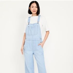 Oversized Wide Leg Overalls - tall